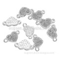 Colorful 2015 fashion heart shape pattern zinc alloy floating charms